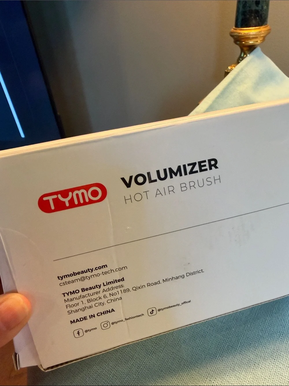 Tymo Black Volumizer Hot Air Brush - Smooth Styling